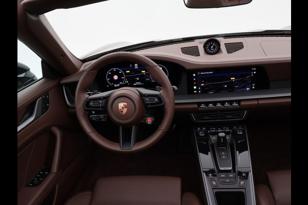 Porsche 911 Cabrio 3.0 CARRERA EXCLUSIVE MANUFAKTUR DARK OLIVE + CLUBLEDER EXCLUSIEF TRUFFEL BRUIN