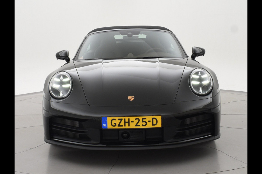 Porsche 911 Cabrio 3.0 CARRERA EXCLUSIVE MANUFAKTUR DARK OLIVE + CLUBLEDER EXCLUSIEF TRUFFEL BRUIN