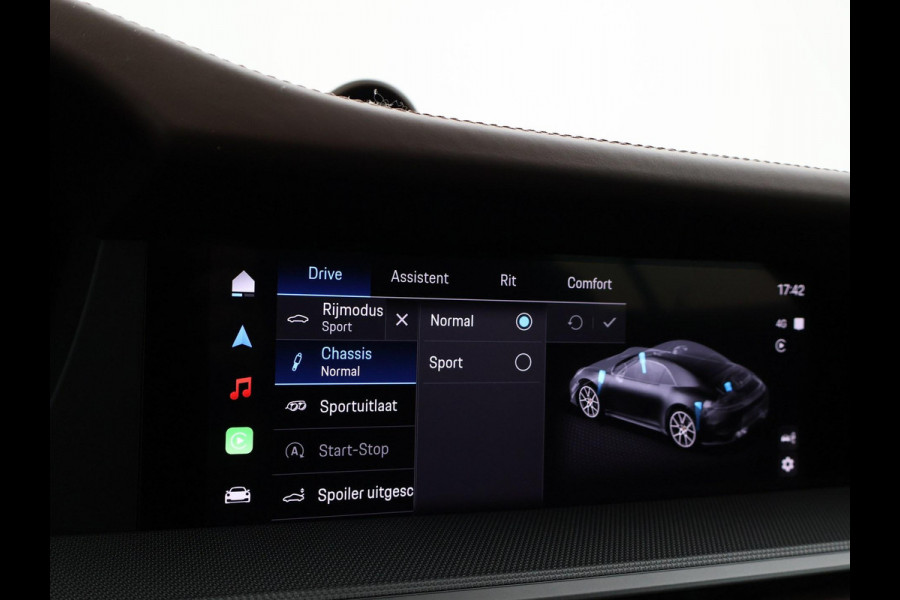 Porsche 911 Cabrio 3.0 CARRERA EXCLUSIVE MANUFAKTUR DARK OLIVE + CLUBLEDER EXCLUSIEF TRUFFEL BRUIN