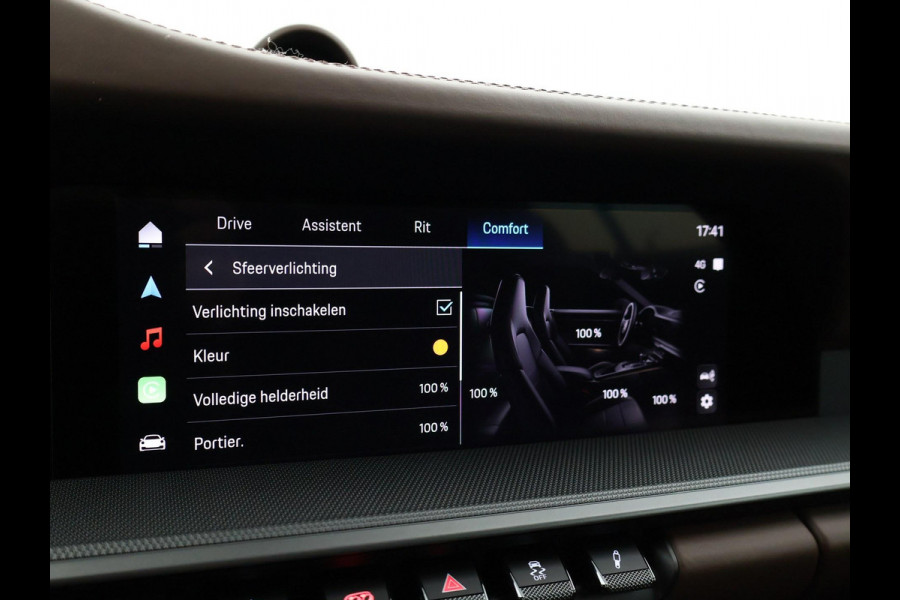 Porsche 911 Cabrio 3.0 CARRERA EXCLUSIVE MANUFAKTUR DARK OLIVE + CLUBLEDER EXCLUSIEF TRUFFEL BRUIN