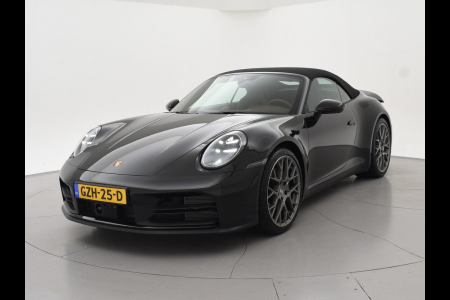 Porsche 911 Cabrio 3.0 CARRERA EXCLUSIVE MANUFAKTUR DARK OLIVE + CLUBLEDER EXCLUSIEF TRUFFEL BRUIN