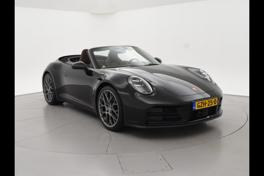 Porsche 911 Cabrio 3.0 CARRERA EXCLUSIVE MANUFAKTUR DARK OLIVE + CLUBLEDER EXCLUSIEF TRUFFEL BRUIN