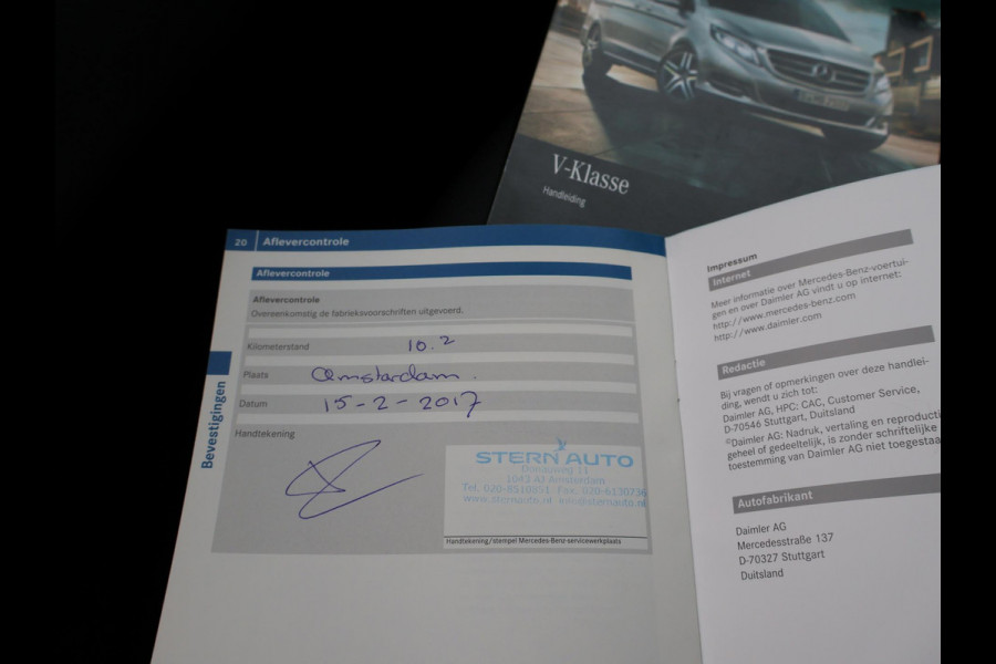 Mercedes-Benz V-Klasse 250D EXTRA LANG AVANTGARDE DUBBEL CABINE + BURMESTER / 360 CAMERA / LEDER