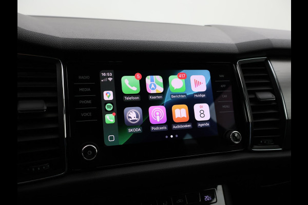 Škoda Kodiaq 1.5 TSI 150 PK DSG AUT. *RACE BLUE METALLIC* + WEGKLAPBARE TREKHAAK 1800 KG