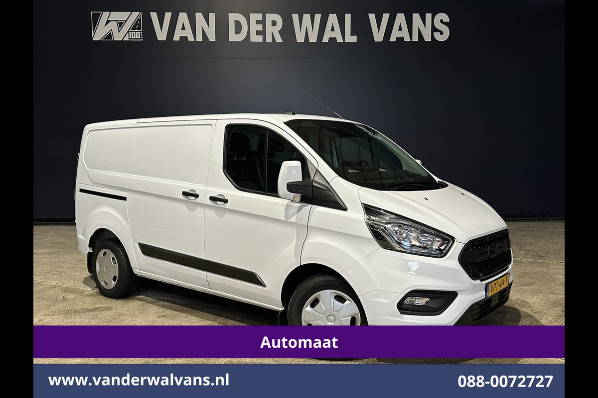 Ford Transit Custom 2.0 TDCI Automaat L1H1 Euro6 Airco | Apple Carplay | Camera | Cruisecontrol | Trekhaak parkeersensoren, verwarmde voorruit, bijrijdersbank
