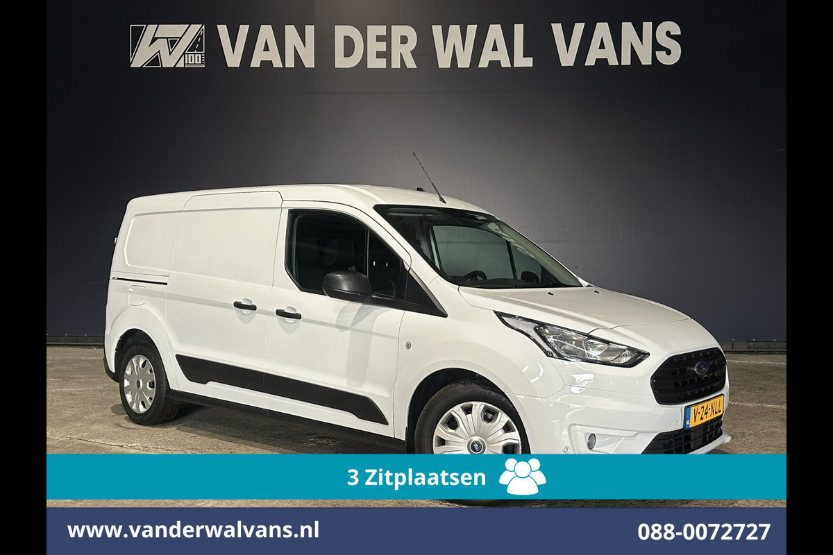 Ford Transit Connect 1.5 EcoBlue 120pk L2H1 Euro6 Airco | 3-Zits | Camera | Navigatie | Android Auto | Stoelverwarming Verwarmde voorruit, Parkeersensoren, Bijrijdersbank, 1500kg trekvermogen