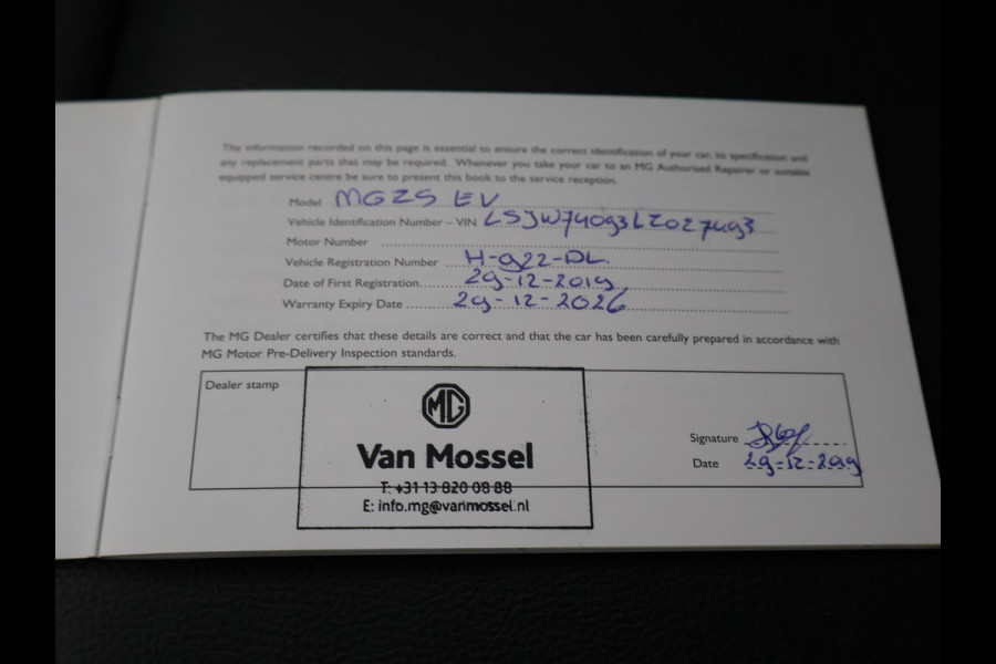 MG Mg Zs EV 45 kWh LUXURY + PANORAMA | LEDER | ADAPTIVE CRUISE | CAMERA | STOELVERW. | CARPLAY