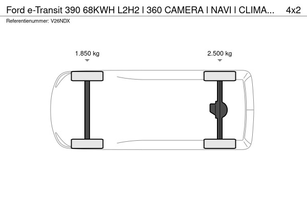 Ford E-Transit 390 68KWH L2H2 l 360 CAMERA l NAVI l CLIMATE CONTROL