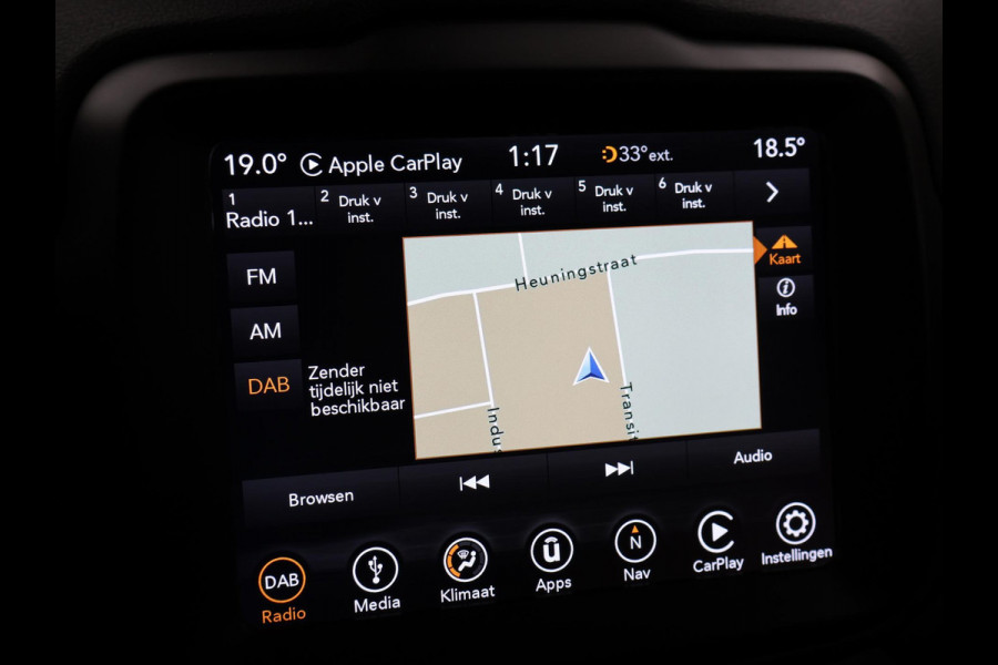 Jeep Renegade 1.4 MULTIAIR 140 PK AUT. NIGHT EAGLE II LIMITED + ADAPTIVE CRUISE | APPLE CARPLAY | 18 INCH LMV