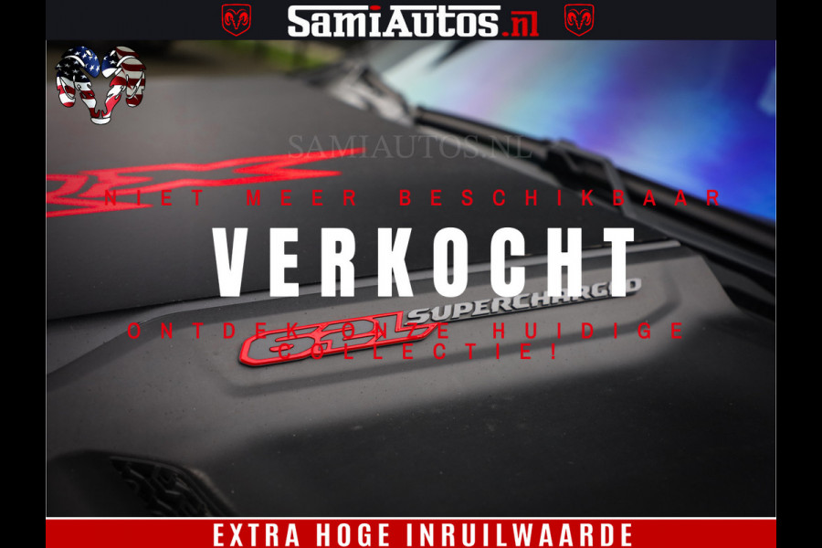 Dodge Ram 1500 TRX 702 PK 6.2 V8 | RED LINE | HELLCAT | RODE STIKSELS | BOM VOL | 4x4 Crew Cab | DUBBELE CABINE DC | 5 PERSOONS | DIAMOND BLACK PEARL | EERSTE EIGENAAR | TOP STAAT |