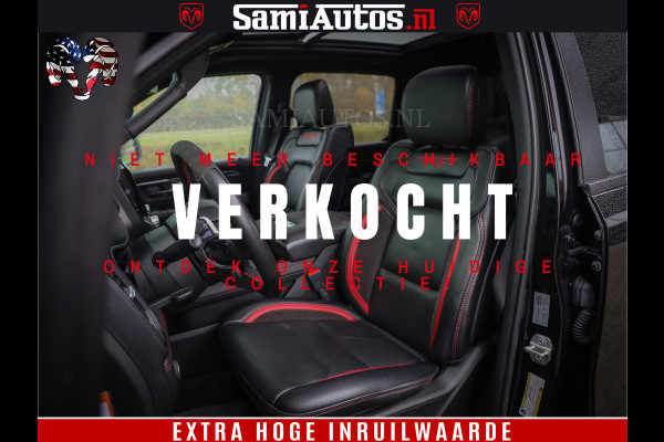 Dodge Ram 1500 TRX 702 PK 6.2 V8 | RED LINE | HELLCAT | RODE STIKSELS | BOM VOL | 4x4 Crew Cab | DUBBELE CABINE DC | 5 PERSOONS | DIAMOND BLACK PEARL | EERSTE EIGENAAR | TOP STAAT |