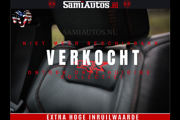 Dodge Ram 1500 TRX 702 PK 6.2 V8 | RED LINE | HELLCAT | RODE STIKSELS | BOM VOL | 4x4 Crew Cab | DUBBELE CABINE DC | 5 PERSOONS | DIAMOND BLACK PEARL | EERSTE EIGENAAR | TOP STAAT |
