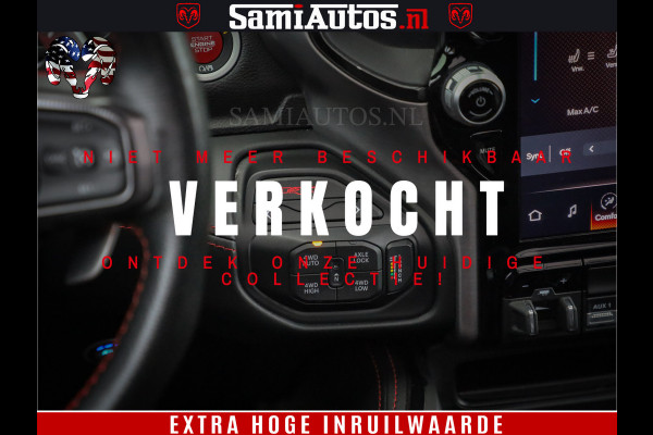 Dodge Ram 1500 TRX 702 PK 6.2 V8 | RED LINE | HELLCAT | RODE STIKSELS | BOM VOL | 4x4 Crew Cab | DUBBELE CABINE DC | 5 PERSOONS | DIAMOND BLACK PEARL | EERSTE EIGENAAR | TOP STAAT |