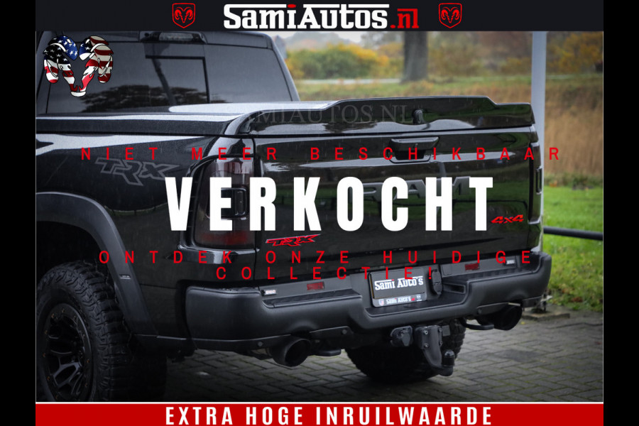 Dodge Ram 1500 TRX 702 PK 6.2 V8 | RED LINE | HELLCAT | RODE STIKSELS | BOM VOL | 4x4 Crew Cab | DUBBELE CABINE DC | 5 PERSOONS | DIAMOND BLACK PEARL | EERSTE EIGENAAR | TOP STAAT |
