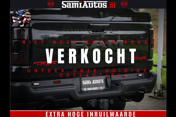 Dodge Ram 1500 TRX 702 PK 6.2 V8 | RED LINE | HELLCAT | RODE STIKSELS | BOM VOL | 4x4 Crew Cab | DUBBELE CABINE DC | 5 PERSOONS | DIAMOND BLACK PEARL | EERSTE EIGENAAR | TOP STAAT |