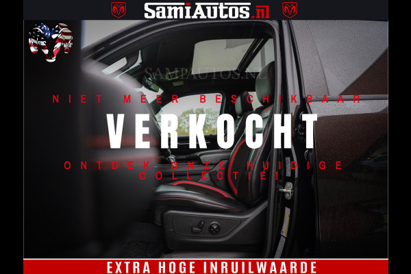 Dodge Ram 1500 TRX 702 PK 6.2 V8 | RED LINE | HELLCAT | RODE STIKSELS | BOM VOL | 4x4 Crew Cab | DUBBELE CABINE DC | 5 PERSOONS | DIAMOND BLACK PEARL | EERSTE EIGENAAR | TOP STAAT |