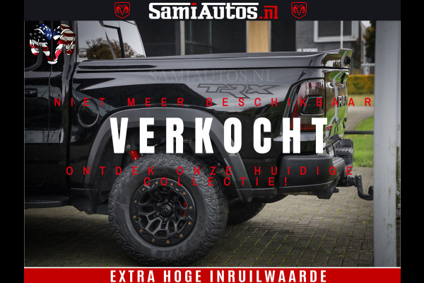 Dodge Ram 1500 TRX 702 PK 6.2 V8 | RED LINE | HELLCAT | RODE STIKSELS | BOM VOL | 4x4 Crew Cab | DUBBELE CABINE DC | 5 PERSOONS | DIAMOND BLACK PEARL | EERSTE EIGENAAR | TOP STAAT |