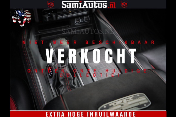 Dodge Ram 1500 TRX 702 PK 6.2 V8 | RED LINE | HELLCAT | RODE STIKSELS | BOM VOL | 4x4 Crew Cab | DUBBELE CABINE DC | 5 PERSOONS | DIAMOND BLACK PEARL | EERSTE EIGENAAR | TOP STAAT |