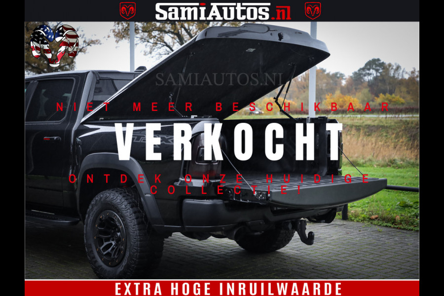 Dodge Ram 1500 TRX 702 PK 6.2 V8 | RED LINE | HELLCAT | RODE STIKSELS | BOM VOL | 4x4 Crew Cab | DUBBELE CABINE DC | 5 PERSOONS | DIAMOND BLACK PEARL | EERSTE EIGENAAR | TOP STAAT |