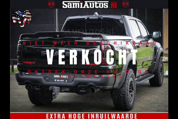 Dodge Ram 1500 TRX 702 PK 6.2 V8 | RED LINE | HELLCAT | RODE STIKSELS | BOM VOL | 4x4 Crew Cab | DUBBELE CABINE DC | 5 PERSOONS | DIAMOND BLACK PEARL | EERSTE EIGENAAR | TOP STAAT |