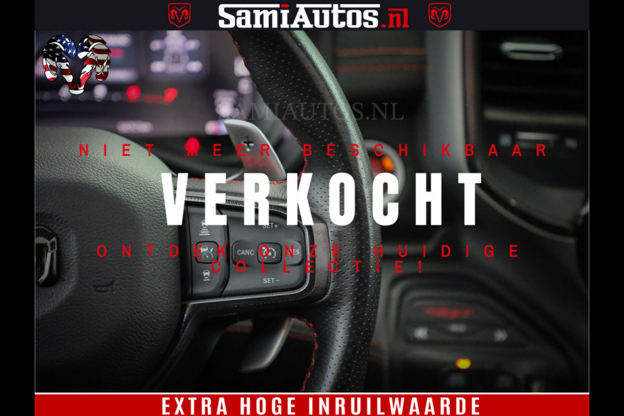 Dodge Ram 1500 TRX 702 PK 6.2 V8 | RED LINE | HELLCAT | RODE STIKSELS | BOM VOL | 4x4 Crew Cab | DUBBELE CABINE DC | 5 PERSOONS | DIAMOND BLACK PEARL | EERSTE EIGENAAR | TOP STAAT |