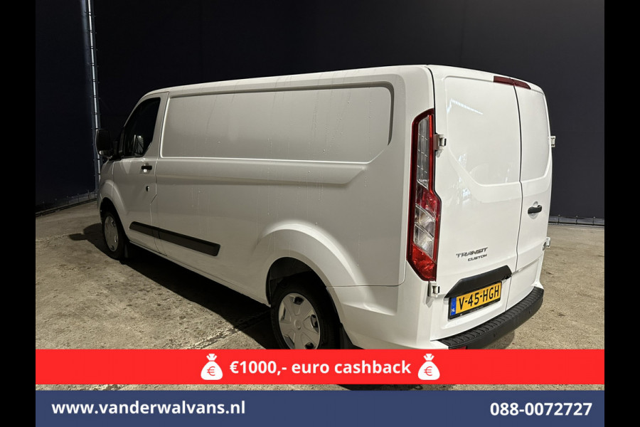 Ford Transit Custom 2.0 TDCI L2H1 Euro6 *Rijklaar Direct Rijden* Airco | Camera | Android auto | Cruisecontrol | Parkeersensoren verwarmde voorruit, bijrijdersbank, 2800kg trekvermogen