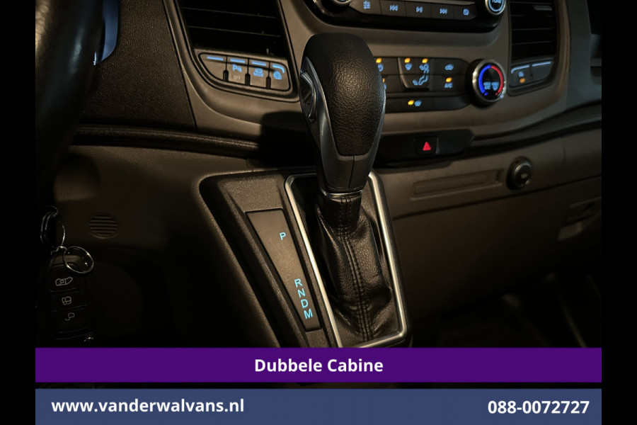 Ford Transit Custom 2.0 TDCI 130pk Automaat L2H1 Dubbele Cabine Euro6 Airco | 6-Zits | LED | Apple Carplay Android Auto, Cruisecontrol, Trekhaak, Parkeersensoren, Verwarmde voorruit