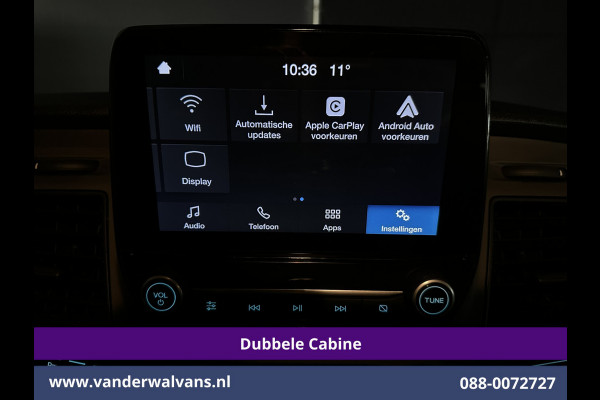 Ford Transit Custom 2.0 TDCI 130pk Automaat L2H1 Dubbele Cabine Euro6 Airco | 6-Zits | LED | Apple Carplay Android Auto, Cruisecontrol, Trekhaak, Parkeersensoren, Verwarmde voorruit