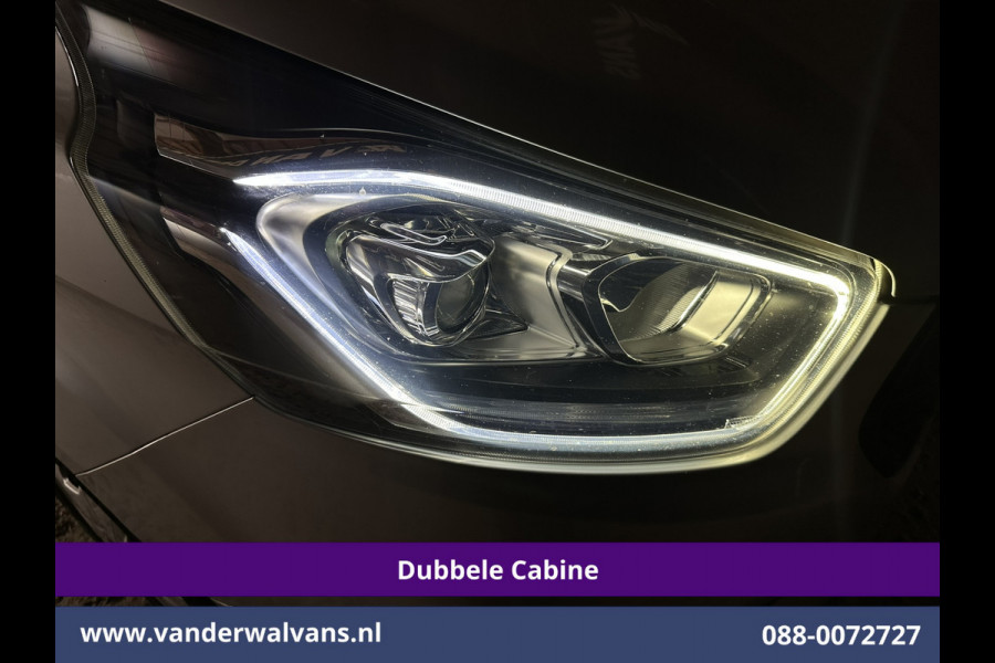 Ford Transit Custom 2.0 TDCI 130pk Automaat L2H1 Dubbele Cabine Euro6 Airco | 6-Zits | LED | Apple Carplay Android Auto, Cruisecontrol, Trekhaak, Parkeersensoren, Verwarmde voorruit