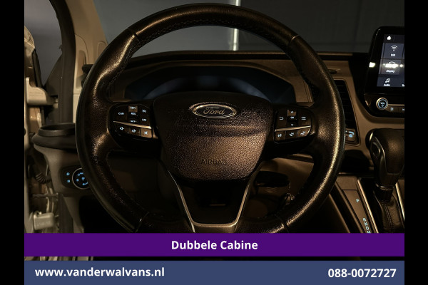 Ford Transit Custom 2.0 TDCI 130pk Automaat L2H1 Dubbele Cabine Euro6 Airco | 6-Zits | LED | Apple Carplay Android Auto, Cruisecontrol, Trekhaak, Parkeersensoren, Verwarmde voorruit