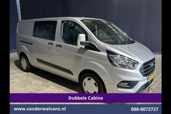 Ford Transit Custom 2.0 TDCI 130pk Automaat L2H1 Dubbele Cabine Euro6 Airco | 6-Zits | LED | Apple Carplay Android Auto, Cruisecontrol, Trekhaak, Parkeersensoren, Verwarmde voorruit