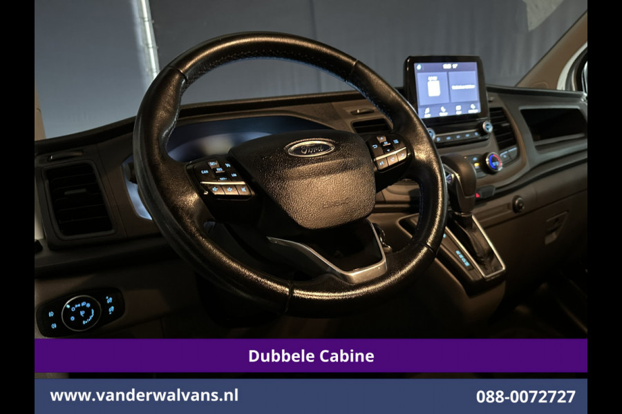 Ford Transit Custom 2.0 TDCI 130pk Automaat L2H1 Dubbele Cabine Euro6 Airco | 6-Zits | LED | Apple Carplay Android Auto, Cruisecontrol, Trekhaak, Parkeersensoren, Verwarmde voorruit