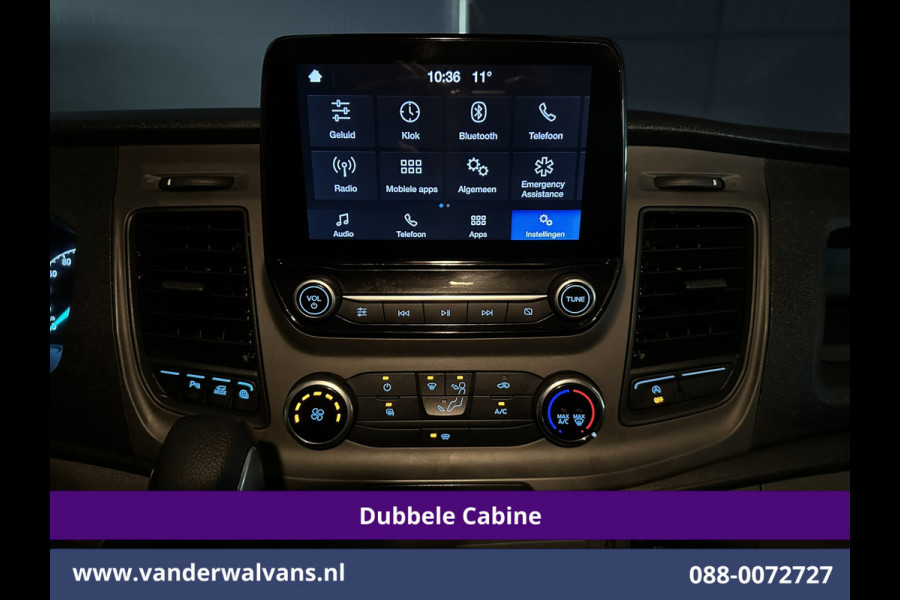 Ford Transit Custom 2.0 TDCI 130pk Automaat L2H1 Dubbele Cabine Euro6 Airco | 6-Zits | LED | Apple Carplay Android Auto, Cruisecontrol, Trekhaak, Parkeersensoren, Verwarmde voorruit