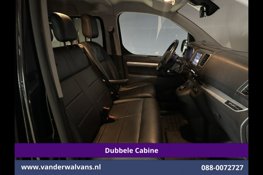 Peugeot Expert 2.0 BlueHDI 177pk Automaat L3H1 Dubbele cabine SPORT Euro6 Airco | 6-Zits | Leder | 2x Zijdeur Head up display, Navigatie, Camera, Apple Carplay, Android Auto, Xenon, LM velgen, Sidebars, Cruisecontrol, Trekhaak, Stoelverwarming, Parkeersensoren