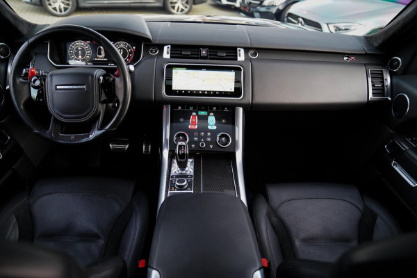 Land Rover Range Rover Sport 5.0 V8 SC SVR | Carbon Package | Kuipstoelen | 360 cam | HuD | Treeplanken | Stoelkoeling | Applecarp