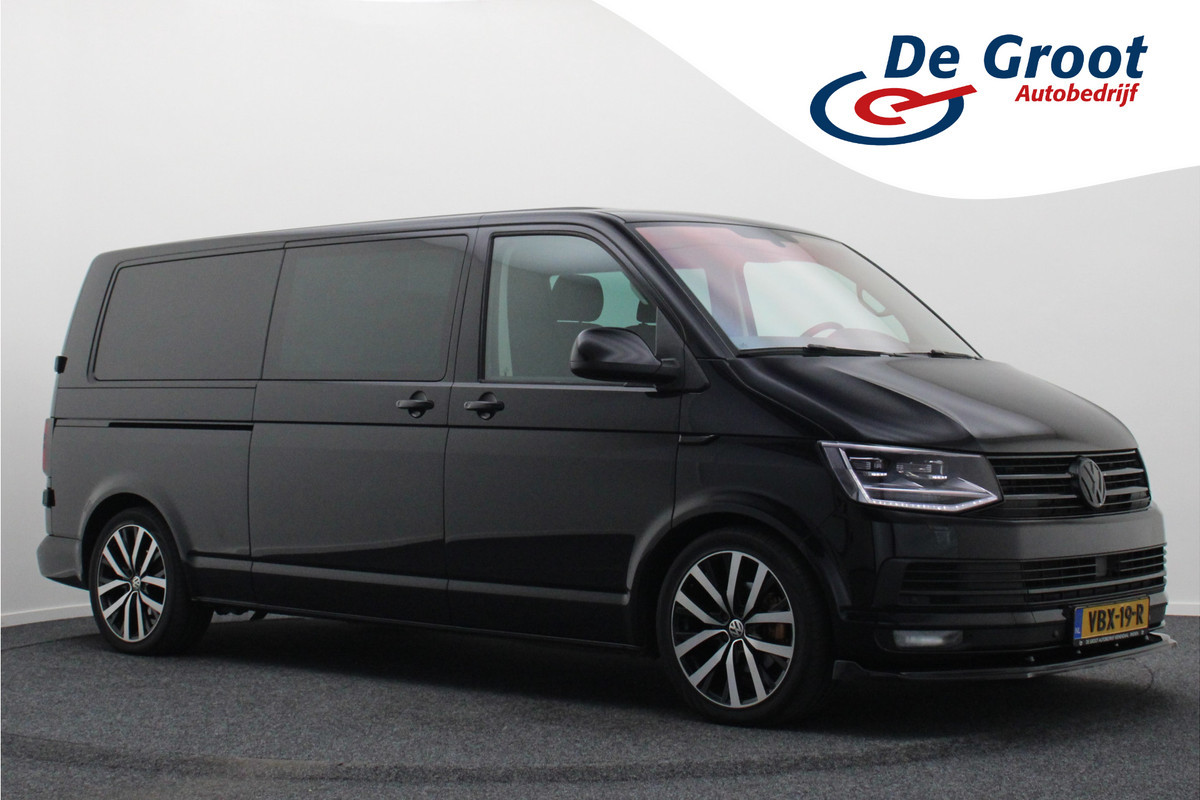 Volkswagen Transporter 2.0 TDI DSG L2H1 DC Highline 2x Schuifdeur, ACC, Apple Carplay, Bluetooth, LED, PDC, Trekhaak, 19''
