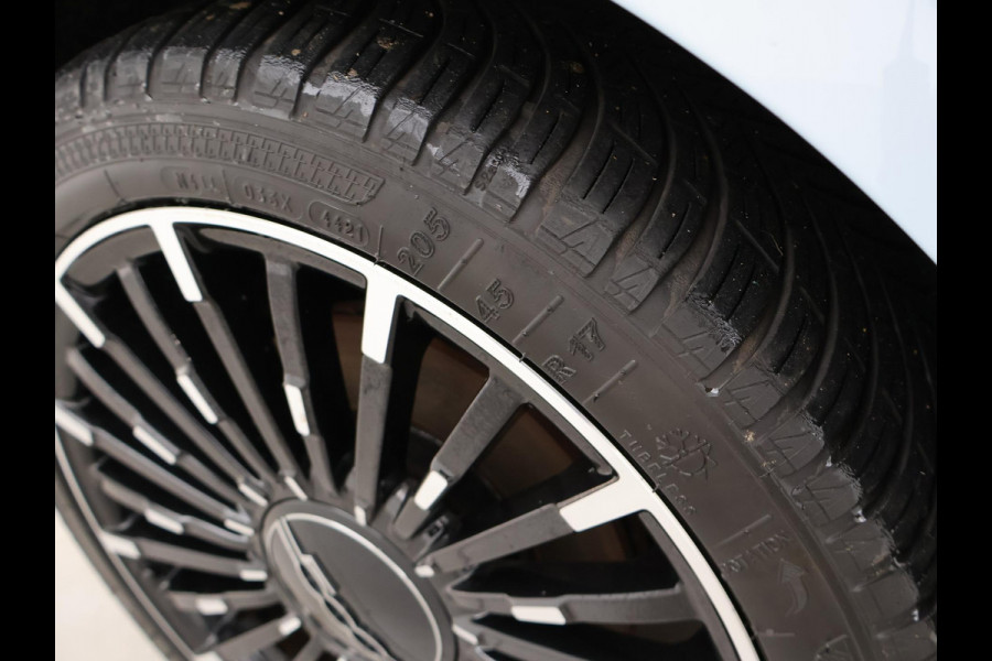 Fiat 500C 42 kWh Aut. *CELESTIAL BLUE* + STOELVERW. | CAMERA | 17 INCH | APPLE CARPLAY