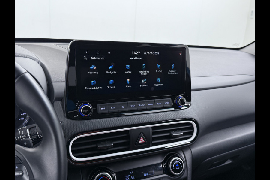 Hyundai Kona 1.6 HEV AUT-6 141pk Adaptive-Cr Trekhaak HUD Camera Android Apple Carplay Navi Bordherkenning PDC Fashion Keyless Head-Up-Display Auto-Pilot (Lane-Assist+ACC) ESP Mild Hybride Priv.Glass Botsing waarsch syst Dodehoek-assistent