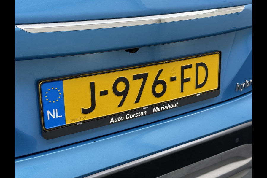 Hyundai Kona 1.6 HEV AUT-6 141pk Adaptive-Cr Trekhaak HUD Camera Android Apple Carplay Navi Bordherkenning PDC Fashion Keyless Head-Up-Display Auto-Pilot (Lane-Assist+ACC) ESP Mild Hybride Priv.Glass Botsing waarsch syst Dodehoek-assistent