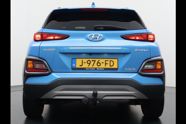 Hyundai Kona 1.6 HEV AUT-6 141pk Adaptive-Cr Trekhaak HUD Camera Android Apple Carplay Navi Bordherkenning PDC Fashion Keyless Head-Up-Display Auto-Pilot (Lane-Assist+ACC) ESP Mild Hybride Priv.Glass Botsing waarsch syst Dodehoek-assistent