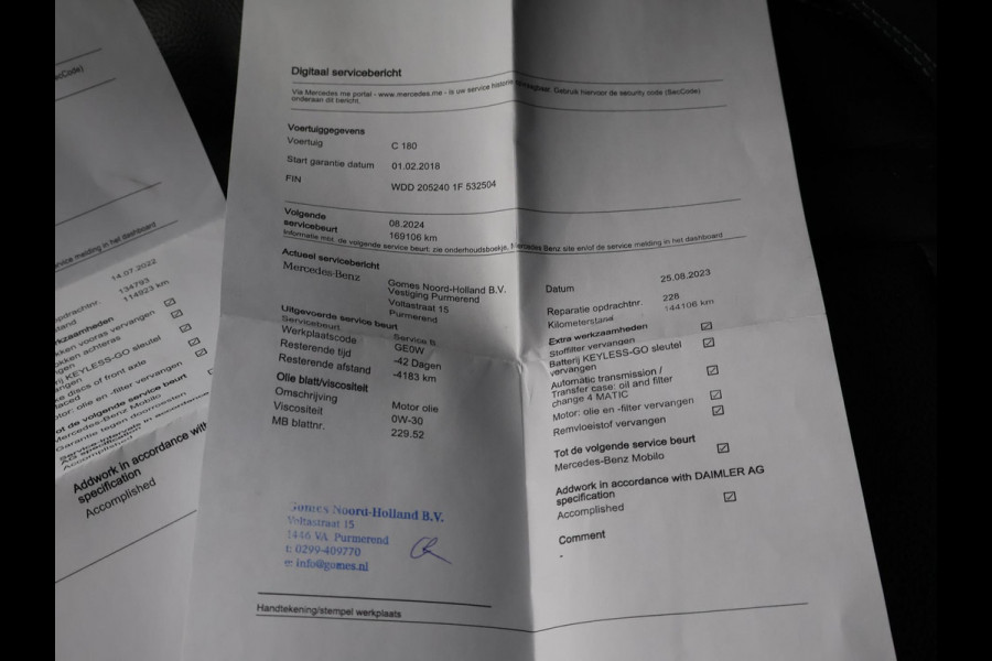 Mercedes-Benz C-Klasse Estate 180 156 PK AUT. AMG SPORT + CAMERA | LEDER | LED | 18 INCH