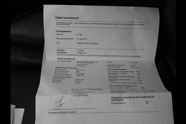 Mercedes-Benz C-Klasse Estate 180 156 PK AUT. AMG SPORT + CAMERA | LEDER | LED | 18 INCH