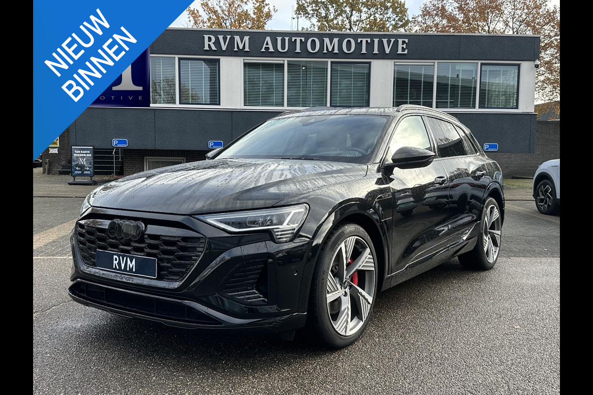 Audi Q8 e-tron 55 quattro S Edition 115 kWh PANO | STUUR/ STOELVERW. VOOR + ACHTER| SUPER COMPLEET!| 360 CAMERA| B&O| ELEK. STOELEN| ADAP. CRUISE| DODE HOEK| HEAD-UP