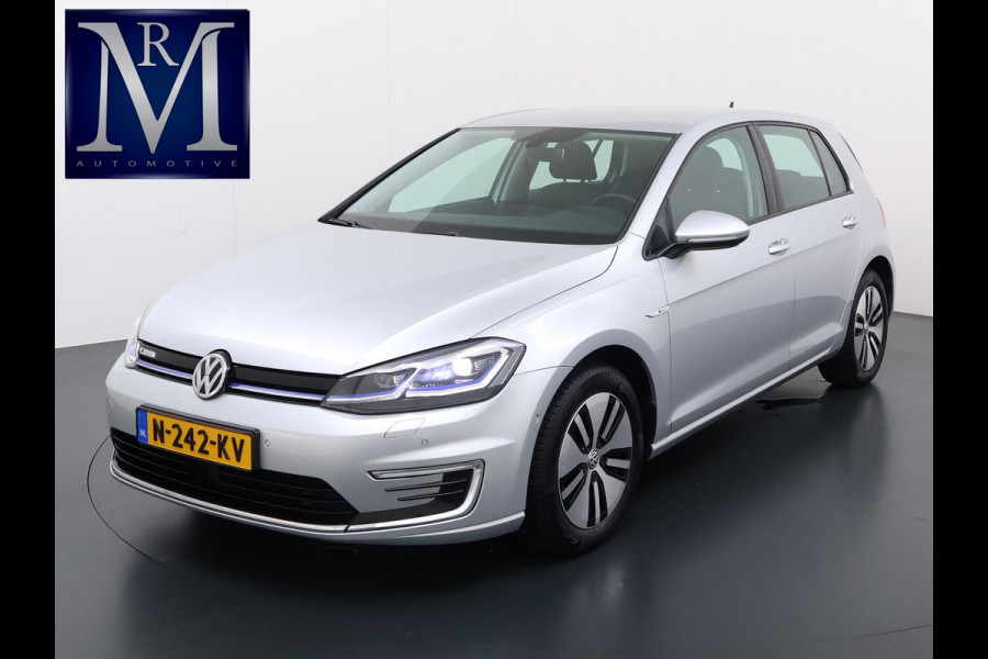 Volkswagen e-Golf e-Golf WARMTEPOMP| DODE HOEK| APPLE CARPLAY/ ANDROID AUTO| DIG. DASH | CAMERA| STOELVERW. |
