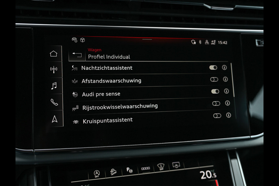 Audi SQ8 4.0 TFSI SQ8 QUATTRO 507 PK | 360 CAMERA | S-SEATS | STANDKACHEL | B&O SOUND | ADAPTIVE CRUISE CONTROL | SOFT-CLOSE | HEAD-UP |