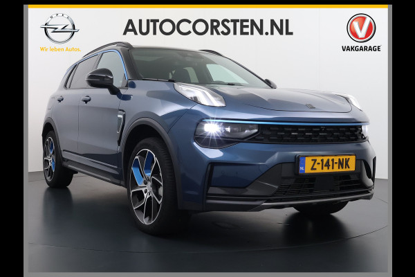 Lynk & Co 01 AUT-7 261pk PHEV Zwarte-Hemel Pano-Schuifdak Lmv 20" 360°Camera Apple Carplay Android Auto Adap.Cruise Navi Pdc Ecc Keyless Led  Elek.Memory.Stoel File assistent Dodehoek detector Elektrisch bedienbare achterklep Rijstrooksensor Wifi Verkeersbord detectie 425Nm koppel 3,7kw laadvermogen 1.800KG-Trekvermogen! €44.880 Nieuwprijs 1e Eigenaar Origineel NLse auto!