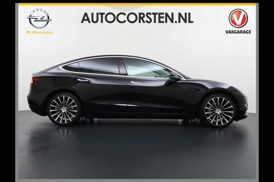 Tesla Model 3 Long Range AWD 75kWh 463PK 19"Lmv Priv.Glas Ivory-interieur ! FSD-3 Computer Premium Audio AutoPilot Panoramadak Camera's Leer A 4WD Stoel en achterbank verwarming Elektr.Stoelen+Memory+Easy-Entry WiFi SOH 91% Fabrieksgarantie op Accu en motor tot 192.000km / 18-11-2027 1e Eigenaar Origineel Nederlandse Auto 61.000 nieuw!