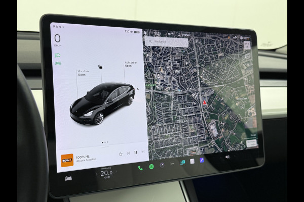 Tesla Model 3 Long Range AWD 75kWh 463PK 19"Lmv Priv.Glas Ivory-interieur ! FSD-3 Computer Premium Audio AutoPilot Panoramadak Camera's Leer A 4WD Stoel en achterbank verwarming Elektr.Stoelen+Memory+Easy-Entry WiFi SOH 91% Fabrieksgarantie op Accu en motor tot 192.000km / 18-11-2027 1e Eigenaar Origineel Nederlandse Auto 61.000 nieuw!