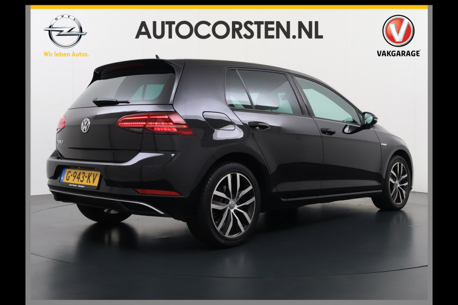 Volkswagen e-Golf Leer Warmtepomp LED+ Apple Carplay Android Navi Adaptieve-Cr. Digit.Dashb. PDC-v+a DAB 17" Ecc Led Premium Audio High-End- Dynaudio Zwarte-Hemel Lmv Privacy Glas Spiegel Pakket Virtual Cockpit Leder Pakket Stoelverwarming Origineel Nederlandse Auto Dealeronderhouden € 48.000 Nieuw!