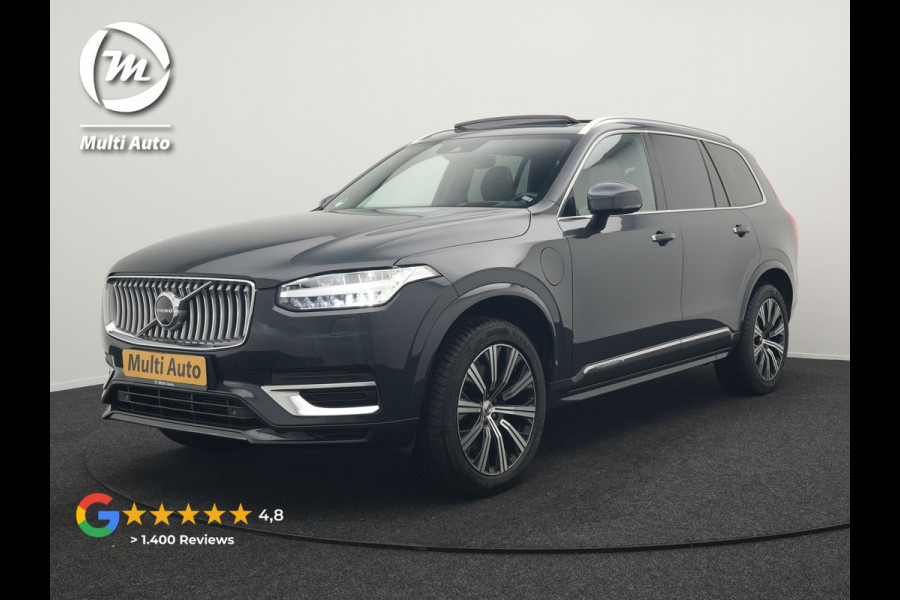 Volvo XC90 T8 Twin Engine AWD Inscription 7 Persoons Plug In Hybrid Dealer O.H PHEV | Panodak | Adaptive Cruise | Luxe Lederen Comfortzetels Massage & Ventilatie | Head Up | 360 Camera | Harman Kardon | Blis | Apple Carplay | Navigatie |